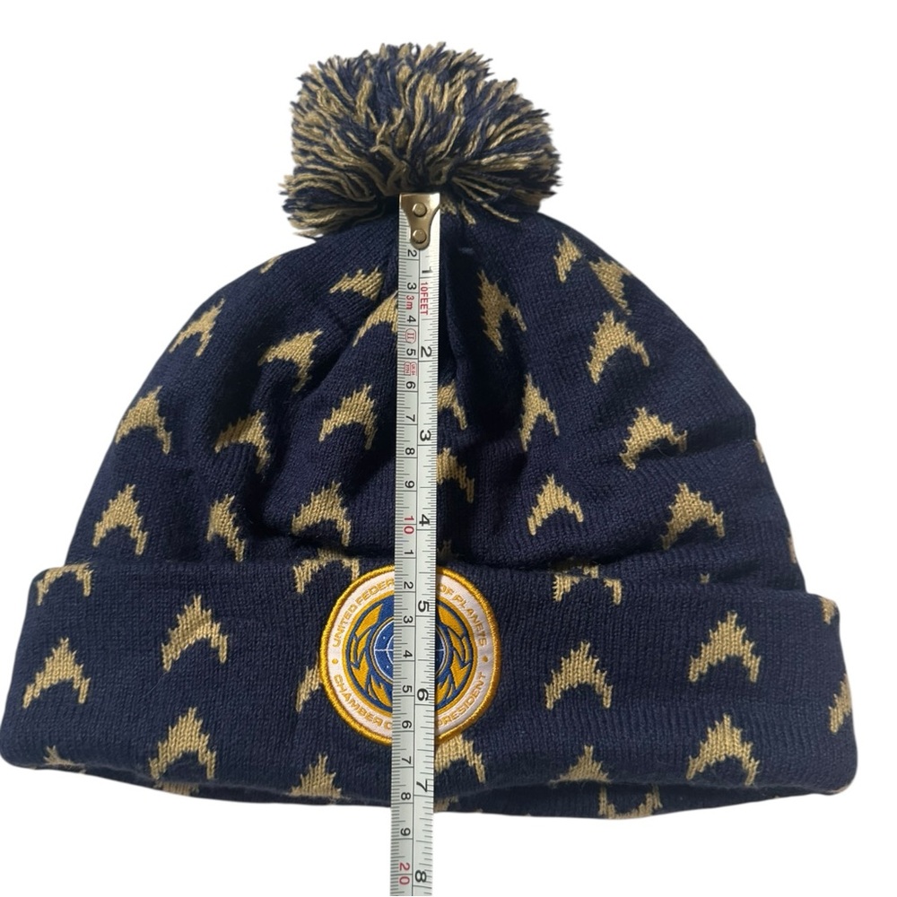 Star Trek Starfleet Academy United Federation of Planets Navy Winter Hat, Beanie - Picture 7 of 8